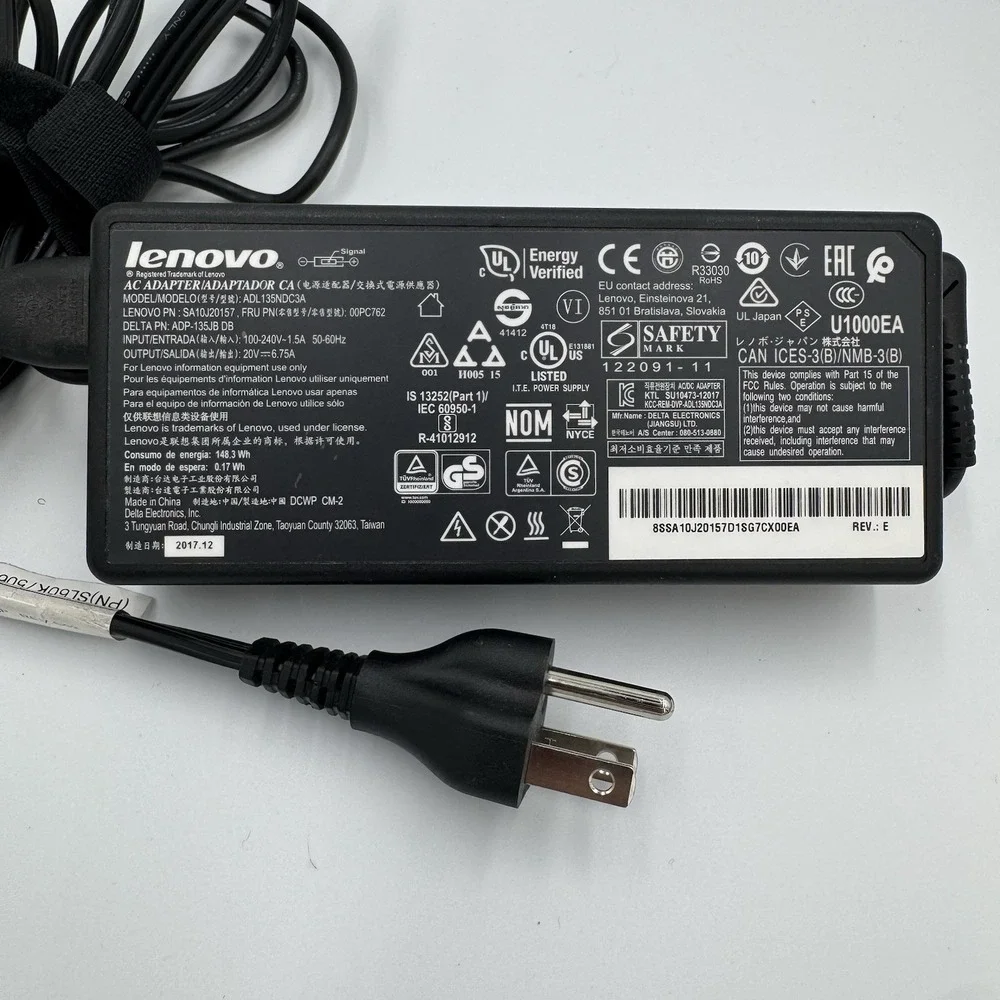Genuine Lenovo Thinkpad ACAdapter‎ Charger aDL135ND3A